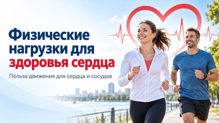 Физические нагрузки для здоровья сердца и сосудов
